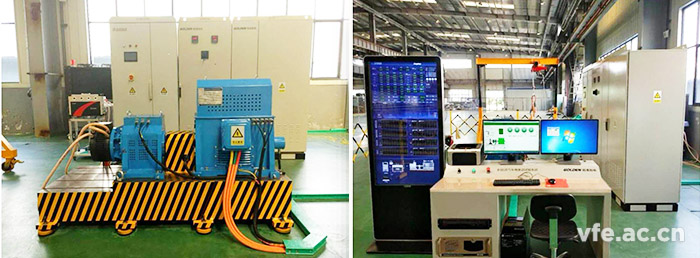貴州航天林泉電機(jī)有限公司電動(dòng)汽車輪邊電機(jī)測試系統(tǒng)現(xiàn)場圖片